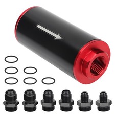 Universal 50mm 100 Micron Inline Fuel Filter W 6an 8an 10an Adapter For Diesel Universal 50mm 100 Micron Inline Fuel Filter W 6an 8an 10an Adapter For Diesel