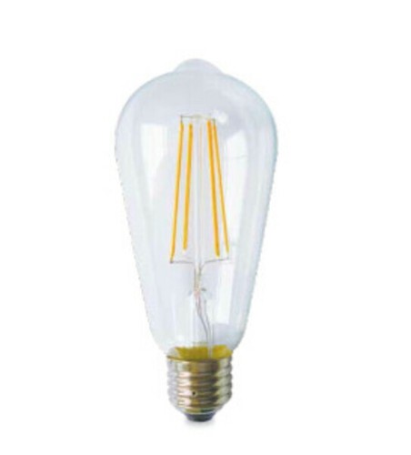 Gold Deco Series Lamp. LED Pear 4W E27 1800K