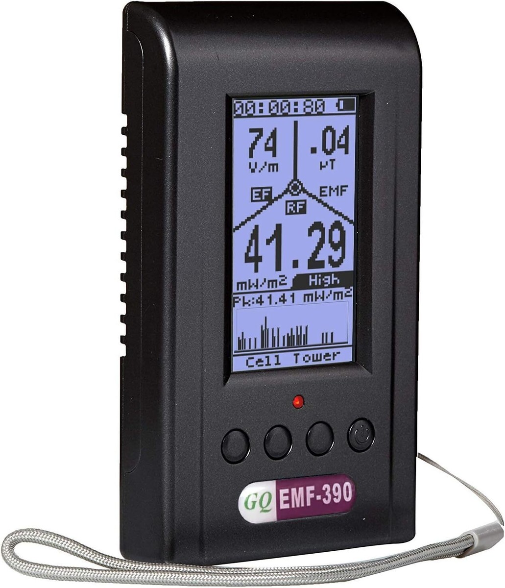 GQ EMF Meter EMF-390 Electromagnetic Radiation Detector 3-in-1 RF