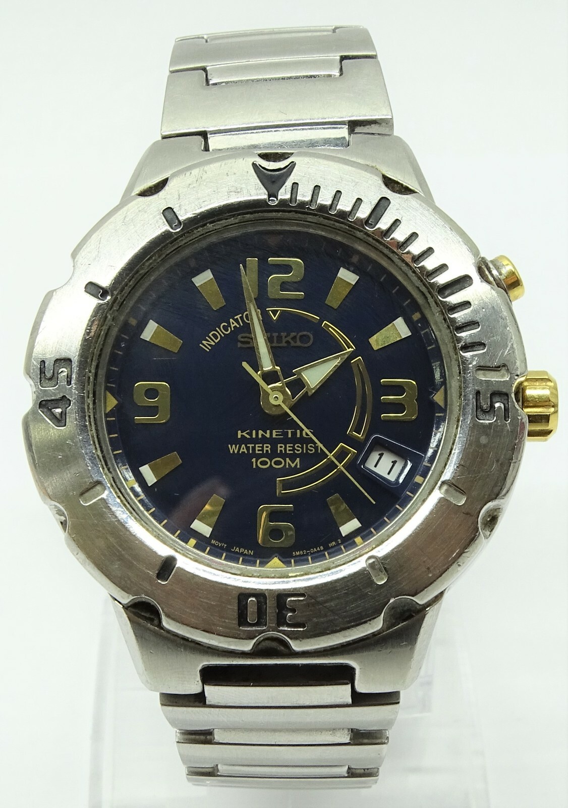 Seiko 50M Kinetic Watch 5M62-0A89 