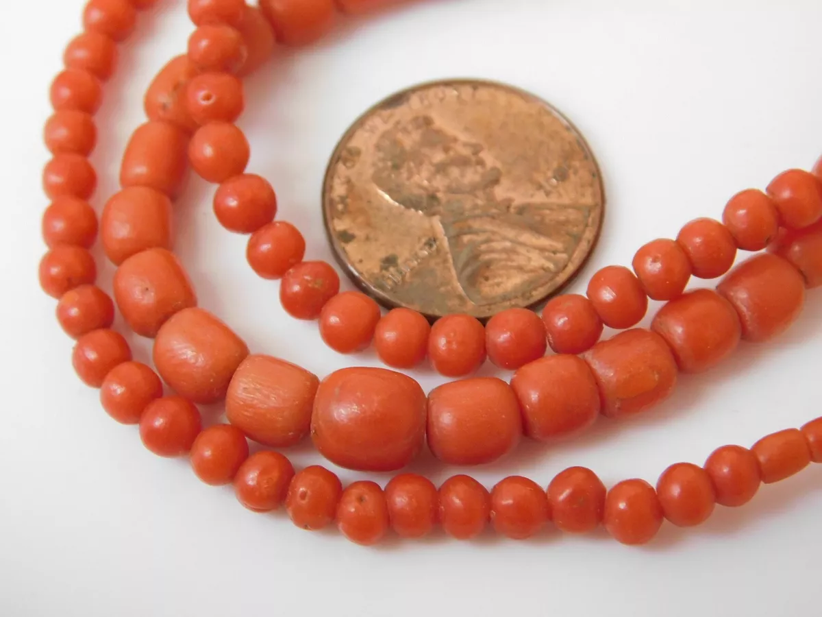 Victorian outlet coral beads