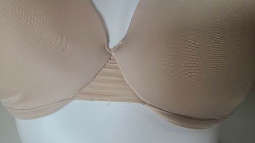 x2 Delta Burke Back Smoothing Full Coverage Lightly Lined Bra Beige Size 40DD - Picture 3 of 11