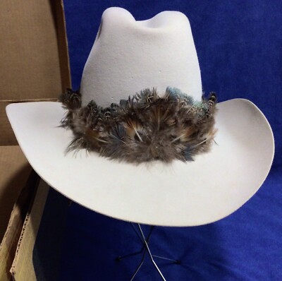 Sz 6 7/8 Vintage American Hat Company Co 4X Felt Cowboy Hat  display picture 3