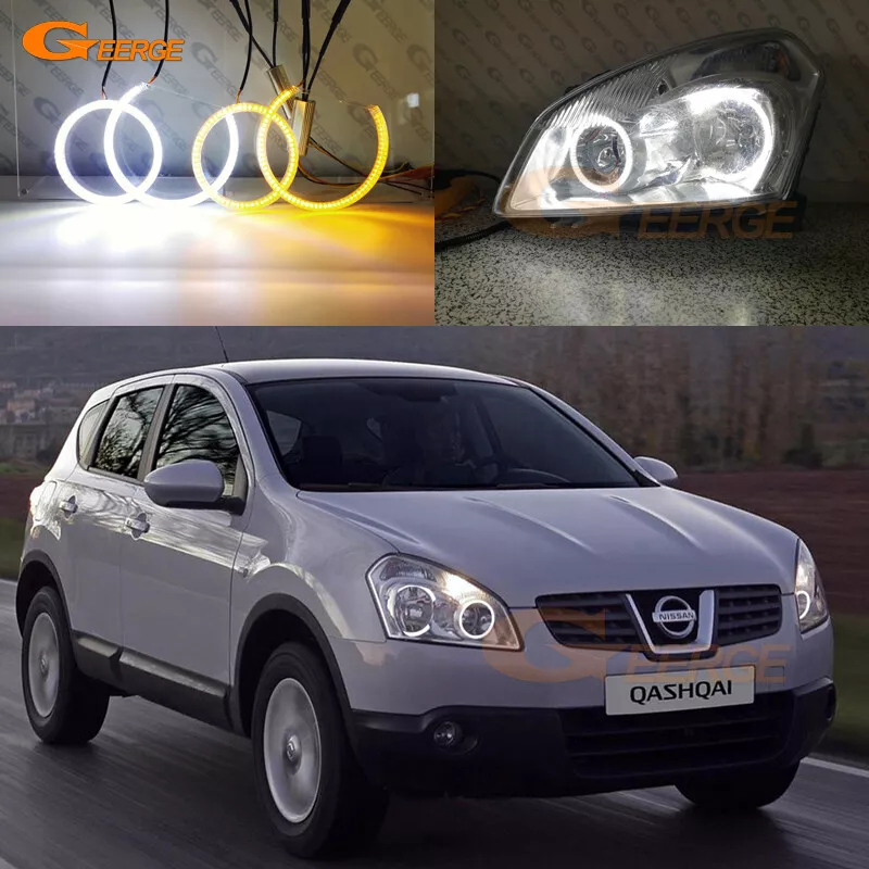 For Nissan Qashqai Dualis J10 A/W Switchback Ultra Bright LED Angel Eyes  Light