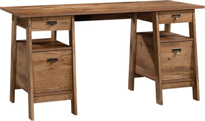 Executive Trestle Desk, L: 59.06'' X W: 24.92'' X H: 29.06'', Vintage Oak