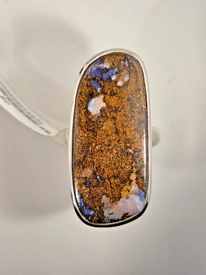Ring Boulder Opal Boulderopal Silber 925 Ringgröße 59 Australien Unikat 276 - Bild 4 von 4
