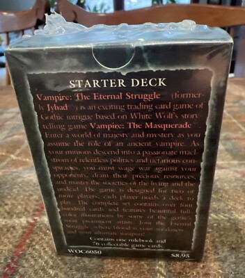 Vampire: The Eternal Struggle スターターデッキ② 1990s Vampire the Eternal Struggle Card Game, Deckmaster, Starter