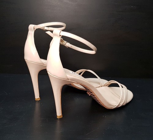 DUNE SIZE 4UK EUR37 WOMENS PINK PATENT LETHER STILETTO HEEL SLINGBACK SANDALS - Picture 7 of 24