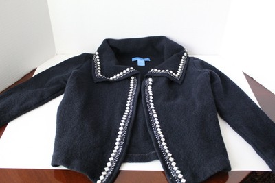 navy blue boiled wool jacket