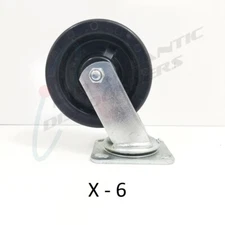 6 Rehrig 6" x 2" Swivel Casters 750 Pound Capacity with Grease Fittings