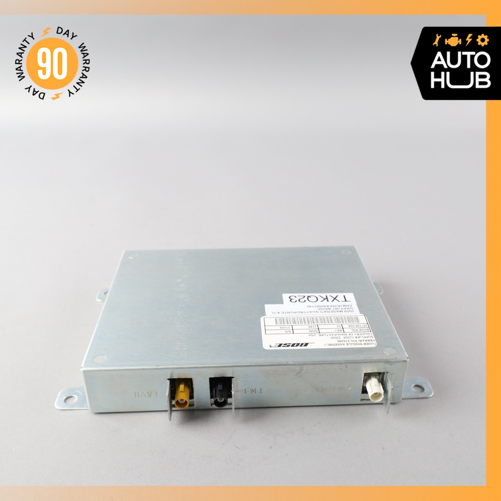 09-13 Maserati Quattroporte M139 Audio Tuner Controle Module Bose 218295 OEM 50k