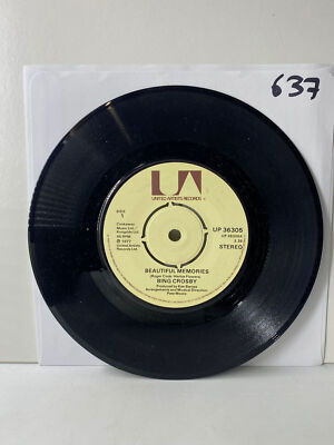 Beautiful Memories / Deja Vu by Bing Crosby  - Single 7  Vinyl