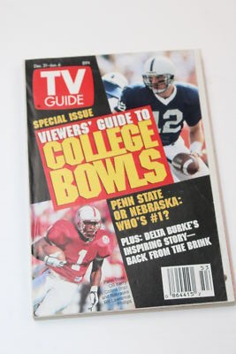 TV GUIDE MAGAZINE DECEMBER 31 1994 - JANUARY 6 1995 COLLEGE FOOTBALL BOWLS