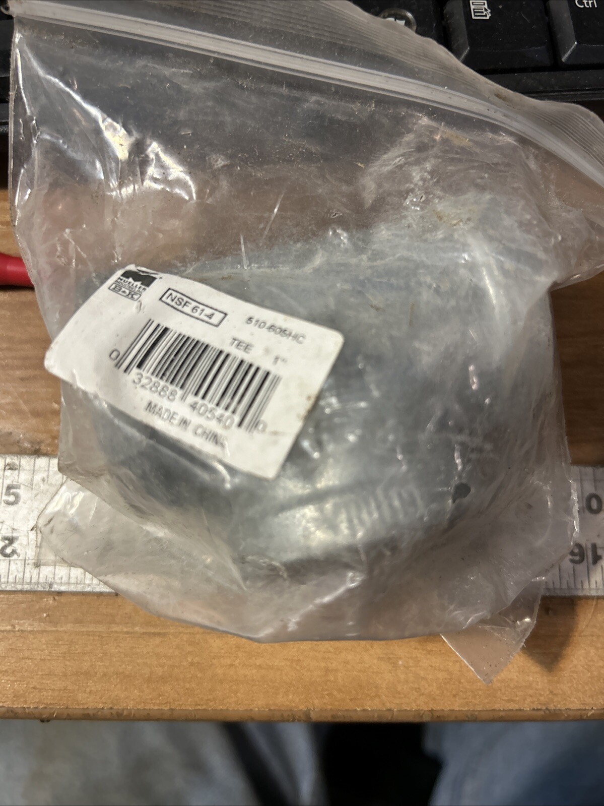 Galvanized Pipe Fitting, Equal Tee, 1-In. -510-605HN