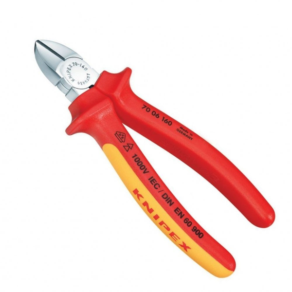 Knipex 70 06 160 Seitenschneider, PräZises Schneiden Bis Ø 4,0 Mm, Isoliert Vde-image