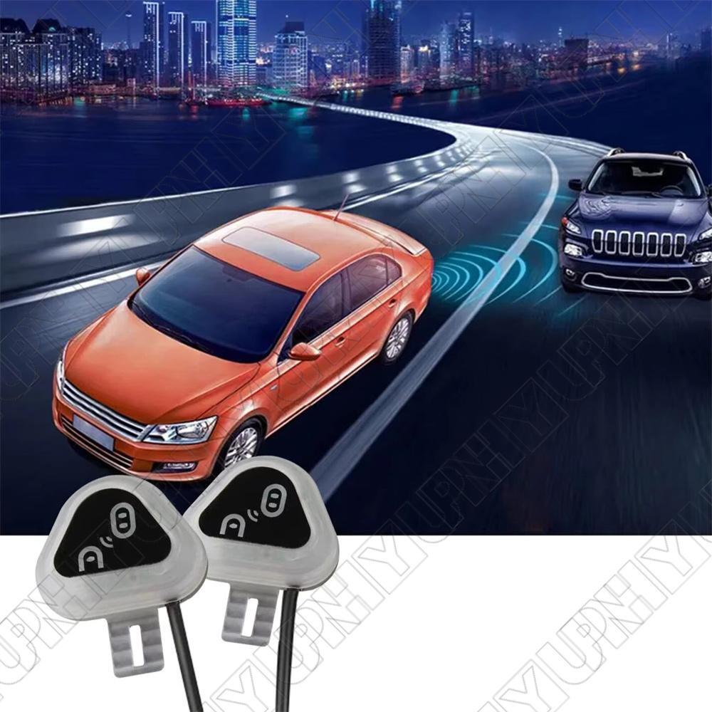 1Pair Universal Blind Spot Detection System BSD Lens Light Alarm Safety Driving