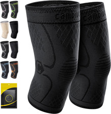 2 Pack Knee Brace, Knee Compression Sleeve for Men and Women, Knee Support for R
