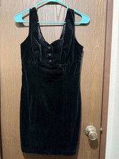 GUESS Vintage Women's Black Mini Dress Sweetheart Neckline Sleeveless Size 3