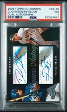 2006 Topps Co-Signers Prince Fielder Dan Johnson Rookie Dual Autograph RC #CS-48