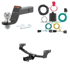 CURT Class 3 Towing Kit Trailer Hitch, Wiring, Ball Mount - 13081, 56333, 45856