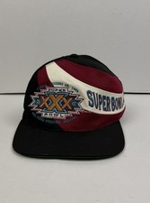 Vintage Super Bowl XXX 1996 Eastport The Swirl Snapback Hat Men's 90's NFL