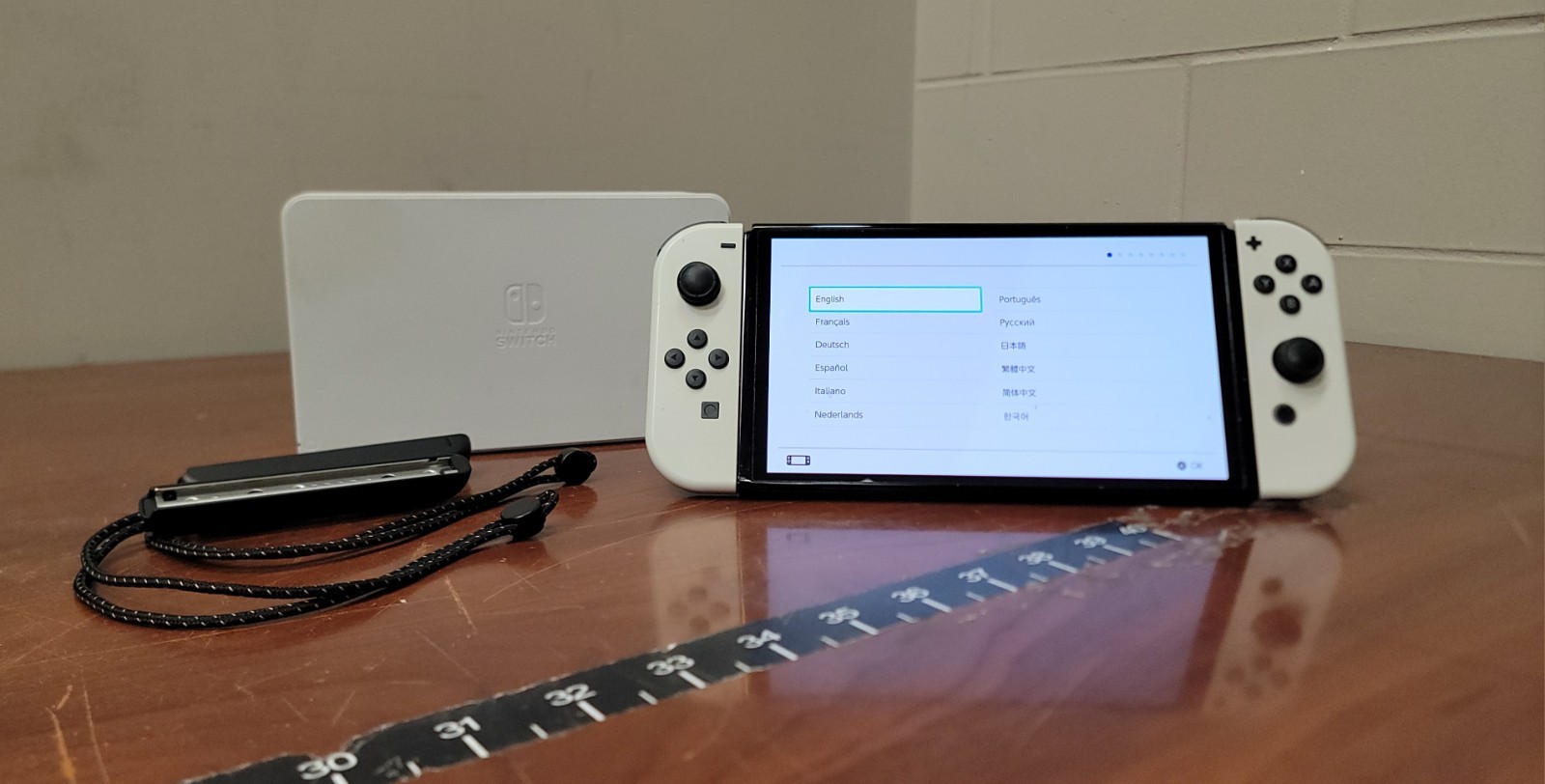 Nintendo Switch OLED Model HEG-001 Handheld Gaming Console, White