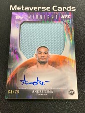2026 Topps Midnight UFC Andre Lima Dusk Rookie Relic Auto RC 64/75