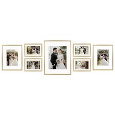 , Picture Frame Set 7 Pack, Gallery Wall Frame with One 11x14, Two 8x10, and ...