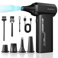 JX007 Electric Air Duster 150000RPM, Rechargeable Cordless Compressed Air Dus...