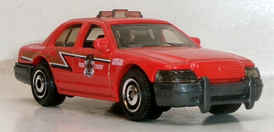 LOOSE 2021 MATCHBOX RED 2006 FORD CROWN VICTORIA FIRE DEPARTMENT from MULTIPACK