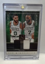 2025 Panini Silhouette Jayson Tatum/Jaylen Brown Duo Memorabilia Game Worn Patch