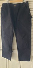 Carhartt Loose Fit Canvas Utility Work Pants Men  s Size 40x32 Black