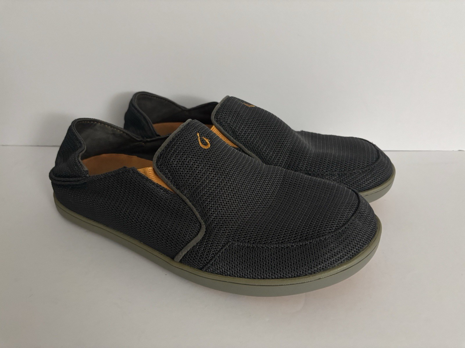 Olukai Nohea Mesh Mens Sz 8.5 Gray Convertible Casual Beach Boat Comfort Shoes