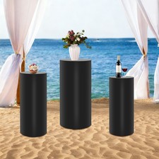 3Pcs Cylinder Flower Display Pedestal Stands for Wedding Birthday Party Decor