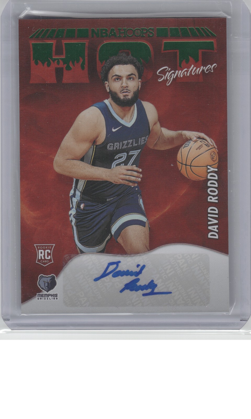 2022-23 Hoops #HSR-DRD David Roddy Hot Signatures Rookies B21R3C140