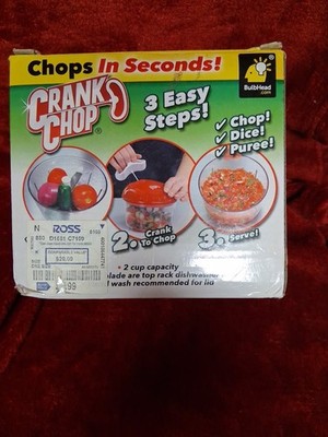 Crank Chop  As Seen on TV  Dice, Chop, Purée Fruit & Vegetables! NEW