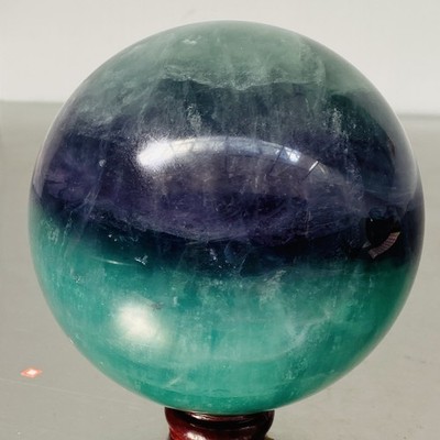 2480G Natural green fluorite Quartz Sphere Crystal Energy Ball Reiki Healing