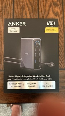 Anker Prime Smart Integration Workspace Docking Station Used Very Good Condition