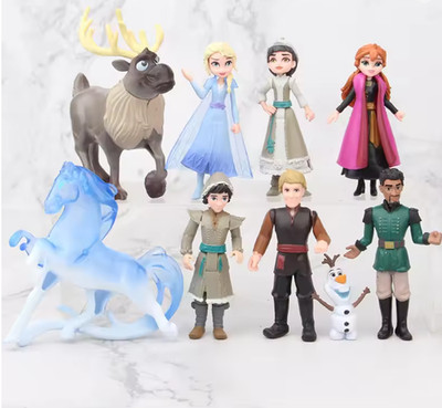 Set of 9 Disney Frozen 2 II Ultimate Frozen Figure Playset NEW. No Box