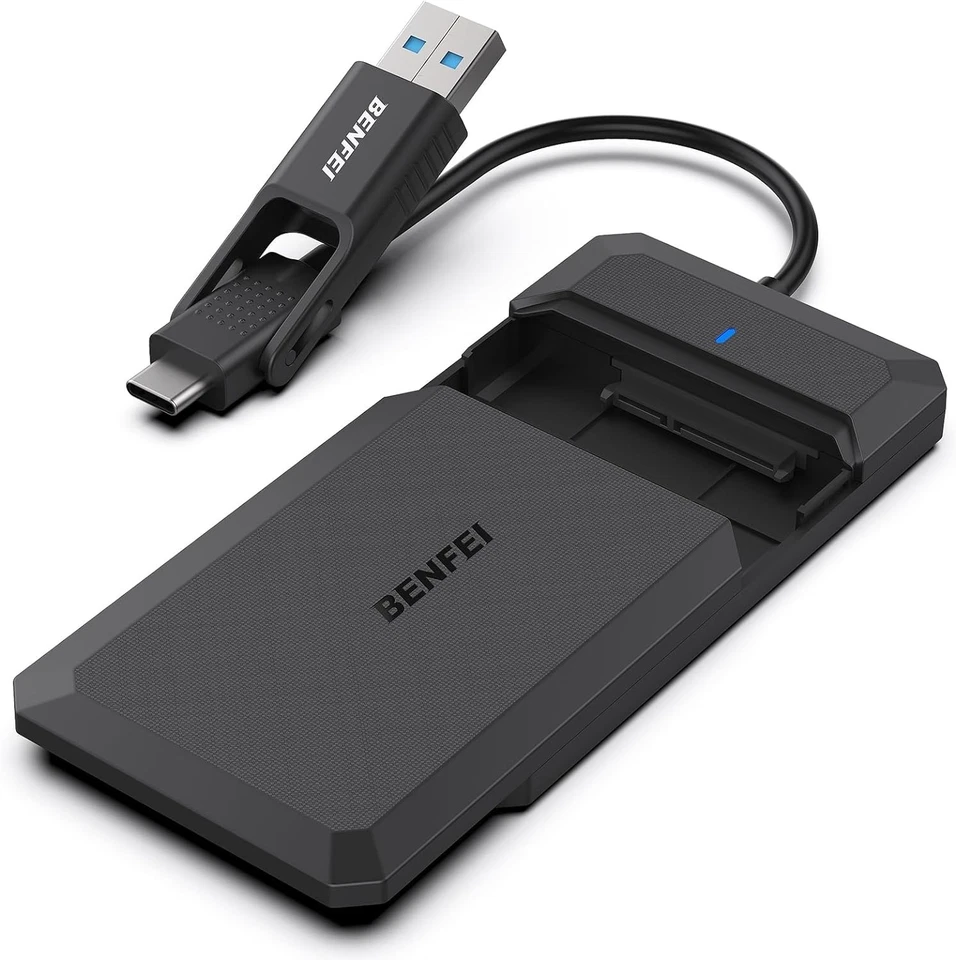 SSD External Enclosure 2.5 Inch SATA to USB Type-C and Type-A - Image 3 of 4