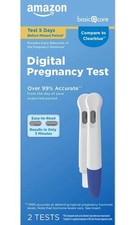 Amazon Basic Care Digital Pregnancy Test Pack Of 2