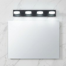 Vanity Light 29 inch Black LED 4-Lights Wall Sconce Over Bathroom Mirror Fixture