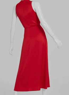 karl lagerfeld satin dress Karl Lagerfeld Sequin-embellished Satin Maxi Dress