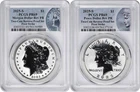 2025-S Morgan Peace Silver Dollar Reverse Proof Set PR69 FS PCGS Special Label