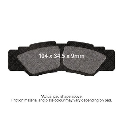 EBC M/cycle TT Brake Pads Rear Left for Yamaha YXE 1000 Wolverine RMAX 4 2021-22