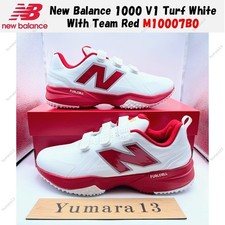 New Balance 1000 V1 Turf White With Team Red M10007B0 Men's Size