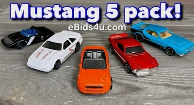  HOT WHEELS  MUSTANG 5-PACK '62 Concept 69 BOSS 302 71 MACH 1 92 GT COBRA PONY