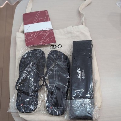 AUDI SPORT Limited Edition Beach Sandals Tote Bag Set Rare Collectible