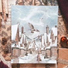 Wizarding Trunk Harry Potter Underrated Lessons Ravenclaw Common Room Print NEW