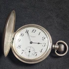 Antique Solid Silver full hunter Waltham Mass Pocket Watch 1921 W/O ref4421